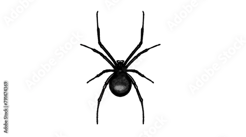 Obraz Black widow spider vector illustration 