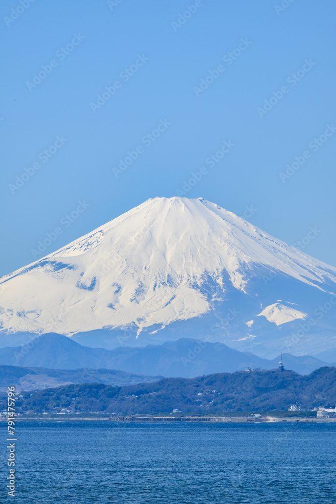 片瀬海岸からの富士山