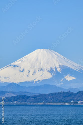 片瀬海岸からの富士山