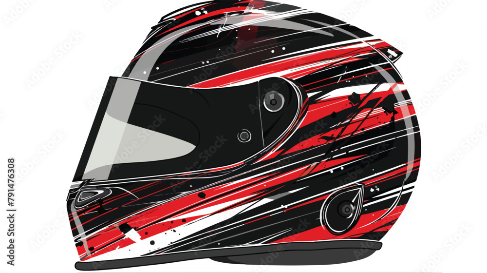 Helmet wrap decal designs vector . Livery decal helme