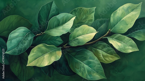 The verdant splendor of foliage, captured in the still life of a botanical study, celebrates the diversity of the leaf's vein and the quiet power of nature's enduring artistry