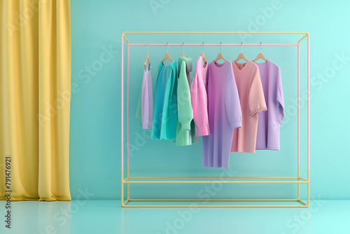 fashion product 3d isolated blur 3d background