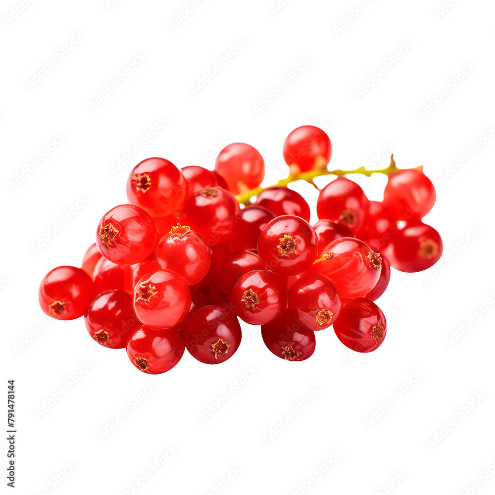 Tasty Red Currants Dried Isolated On White Background Tasty Red Currants Dried Isolated On White Background
