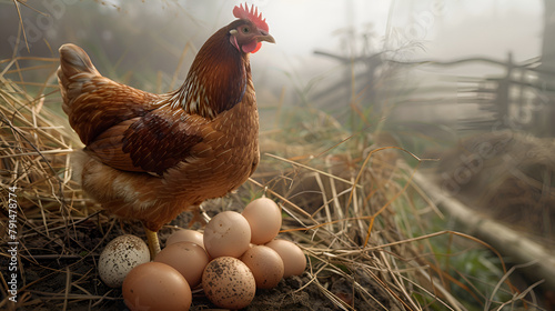 Chick egg nature bird chicken farming hen fowl organic poultry rural food agriculture.