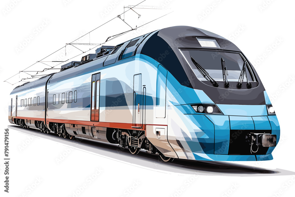 Translucent Train, PNG for Decoration Projects Generative Design.