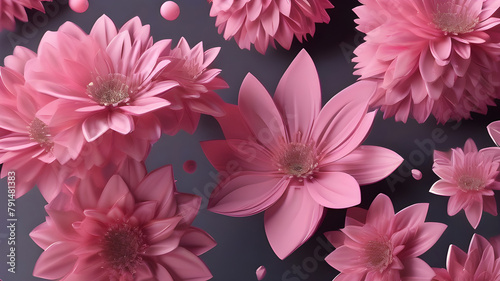 A beautiful and soft pink flower Background