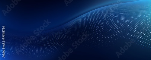 Indigo background with a gradient and halftone pattern of dots. High resolution vector illustration in the style of professional photography. High definition and high detail with high quality and high