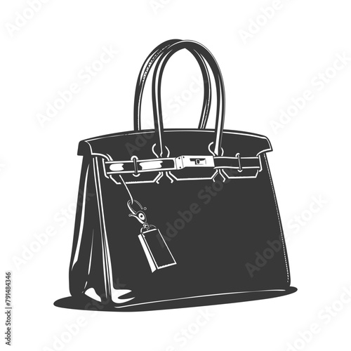 Silhouette women handbag black color only full