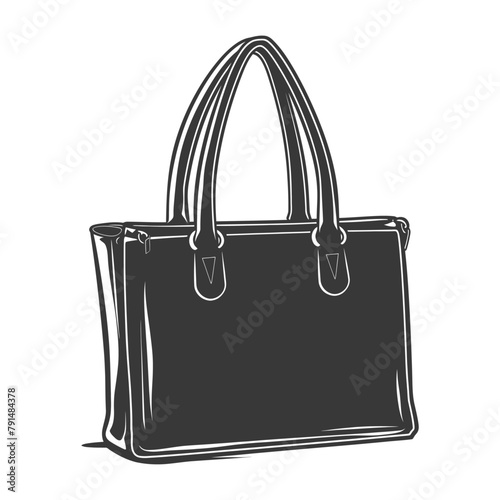 Silhouette women handbag black color only full