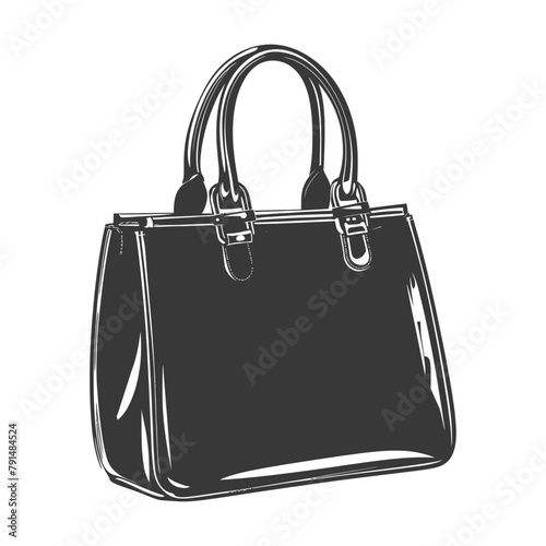 Silhouette women handbag black color only full