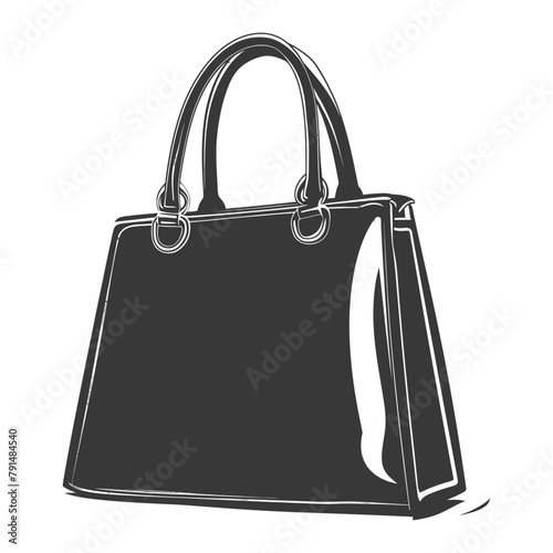Silhouette women handbag black color only full