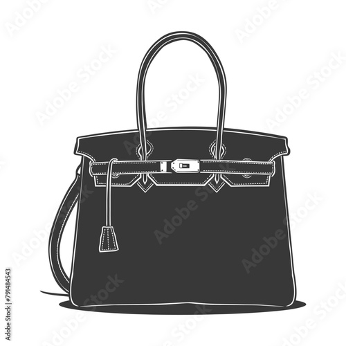Silhouette women handbag black color only full
