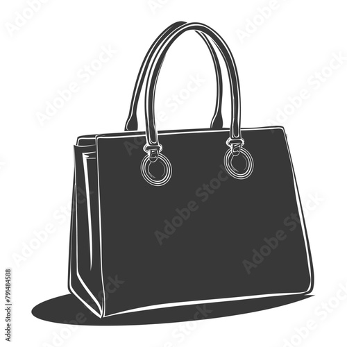 Silhouette women handbag black color only full