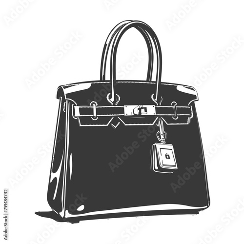 Silhouette women handbag black color only full