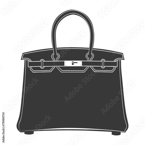 Silhouette women handbag black color only full