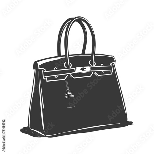 Silhouette women handbag black color only full