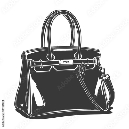 Silhouette women handbag black color only full