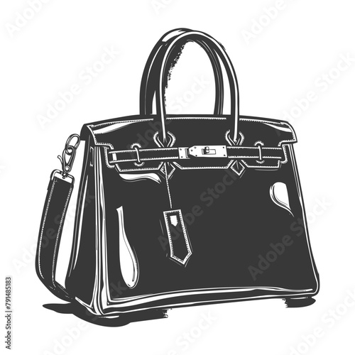 Silhouette women handbag black color only full