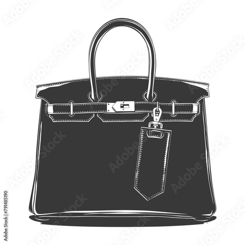 Silhouette women handbag black color only full