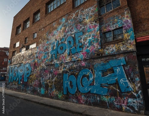 A collaborative street art project transforming urban spaces with messages of hope and recovery. 