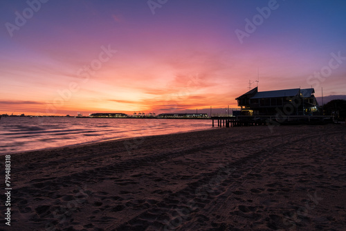sunset on the beach © Willieroman