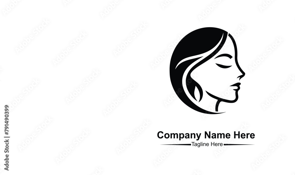spa logo simple Woman face logo icon vector. Woman face logo design vector illustration, Girl silhouette for cosmetics, beauty, salon, health and spa, fashion themes. spa logo simple Woman face logo icon vector. Woman face logo design vector illustration, Girl silhouette for cosmetics, beauty, salon, health and spa, fashion themes.