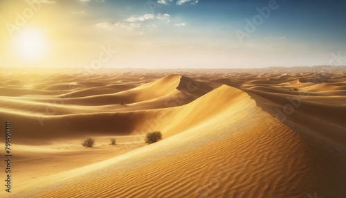 Sunset In The Sahara Desert Desert