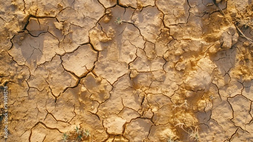 Drought stricken soil arid desert surface ecological emergency