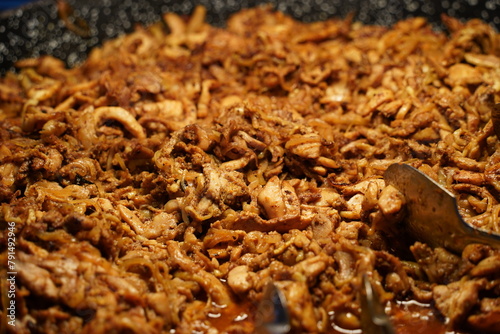 Shredded chicken for mexican street tacos