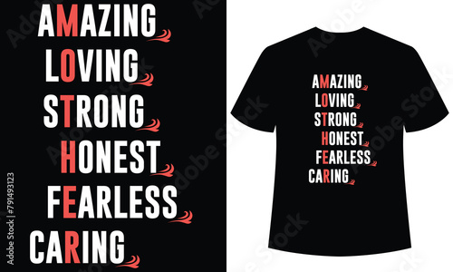 mother's day typography t-shirt template