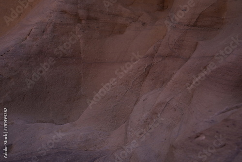 Closeup of rocks in Red Canyon, Geological nature park, near Eilat, Israel