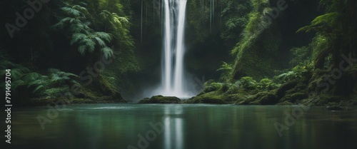waterfall in the jungle © Komkrit