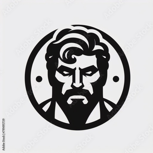 Heroic Legacy Ancient Hercules Logo Mythical Warrior Vector Symbolic Design photo