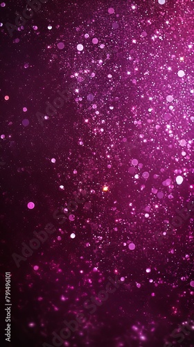 Magenta glitter texture background with dark shadows, glowing stars, and subtle sparkles with copy space for photo text or product, blank empty 