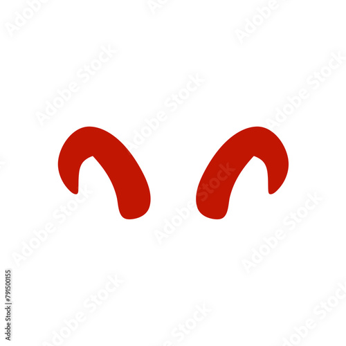 Red devil horns