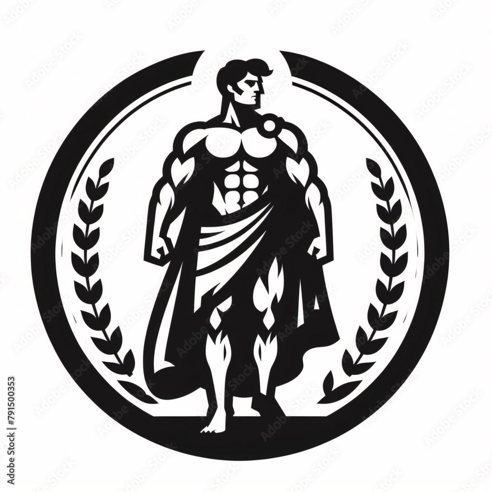 Heroic Legacy Ancient Hercules Logo Mythical Warrior Vector Symbolic Design Heroic Legacy Ancient Hercules Logo Mythical Warrior Vector Symbolic Design
