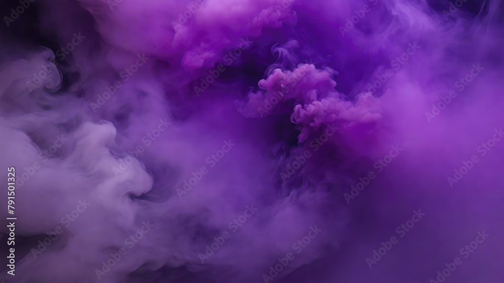 Smoke Purple dark fog mist background. smoke cloud field dust Background