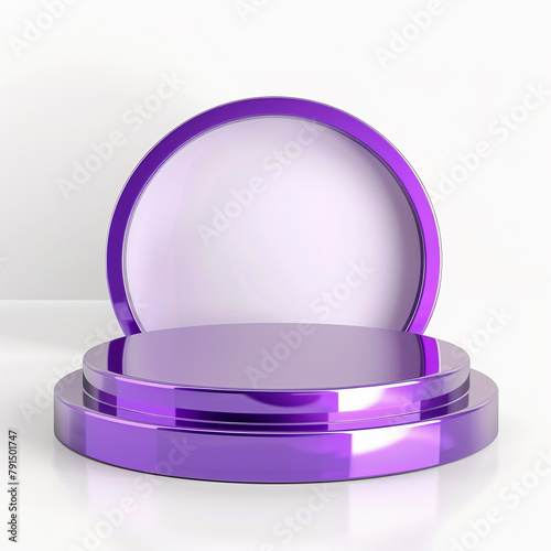 Purple Podium Display