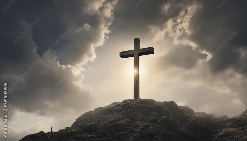 holy cross symbolizing the death and resurrection of Jesus Christ.
holy cross symbolizing the death and resurrection of Jesus Christ.
