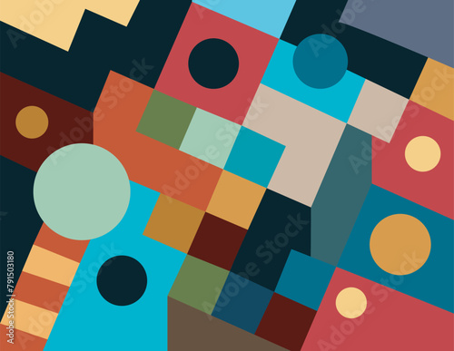 colorful abstract art for wall decoration
