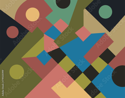 colorful abstract art for wall decoration

