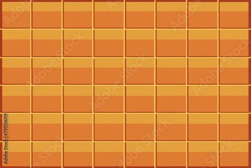 Seamless tileable pattern with squares in yellow and orange colors