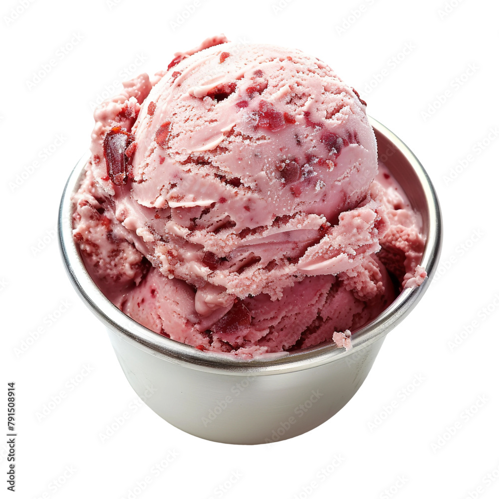 Yummy Seswaa Ice Cream Isolated On White Background Yummy Seswaa Ice Cream Isolated On White Background