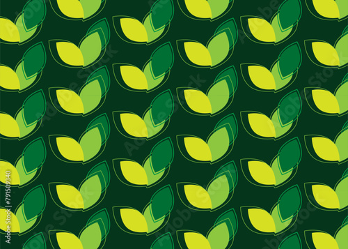 Abstract leaves pattern design.