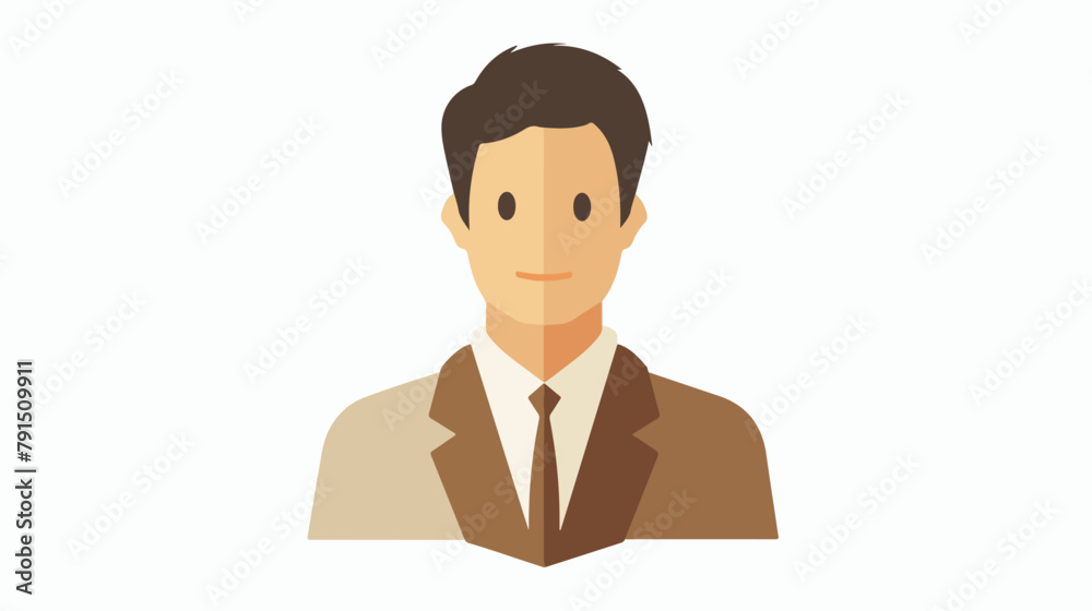Man flat vector icon Vector illustrations isolated