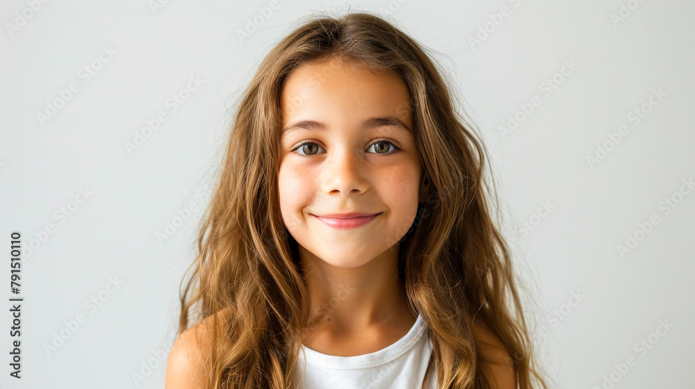 Summer Style Portrait of Smiling Blonde Teen Girl Summer Style Portrait of Smiling Blonde Teen Girl