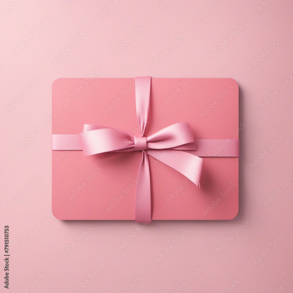 pink gift box with pink ribbon pink gift box with pink ribbon