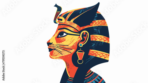 Bastet Ancient Egyptian goddess of lioness. Female
