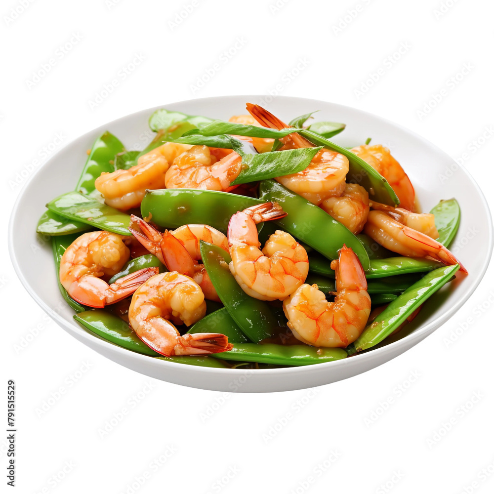 Tasty Shrimp Scampi Isolated On White Background Tasty Shrimp Scampi Isolated On White Background