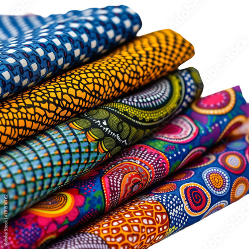 Beautiful Shweshwe Fabric Isolated On WHite Background © JPG Forest